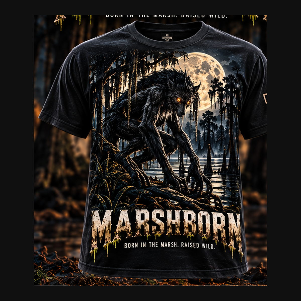 MARSHBORN T6 Rougarou — original approved artwork