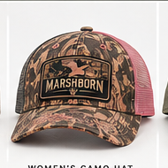 MARSHBORN womens camo hat concept mockup