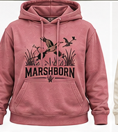 MARSHBORN womens grass hoodie concept mockup