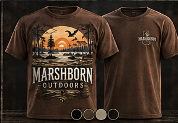 MARSHBORN T7 MARSHBORN Outdoors concept mockup; not final production artwork