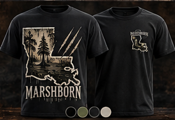 MARSHBORN T9 Southern Heritage concept mockup; not final production artwork
